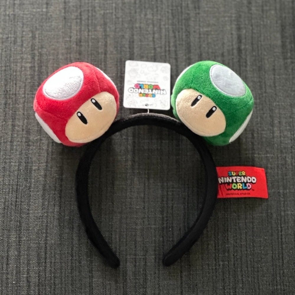 Super Nintendo World Mushroom Ears Headband Universal Studios New